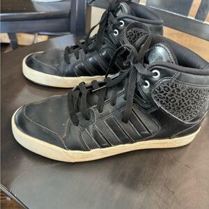 Adidas Women’s Neo black high top leopard size 9